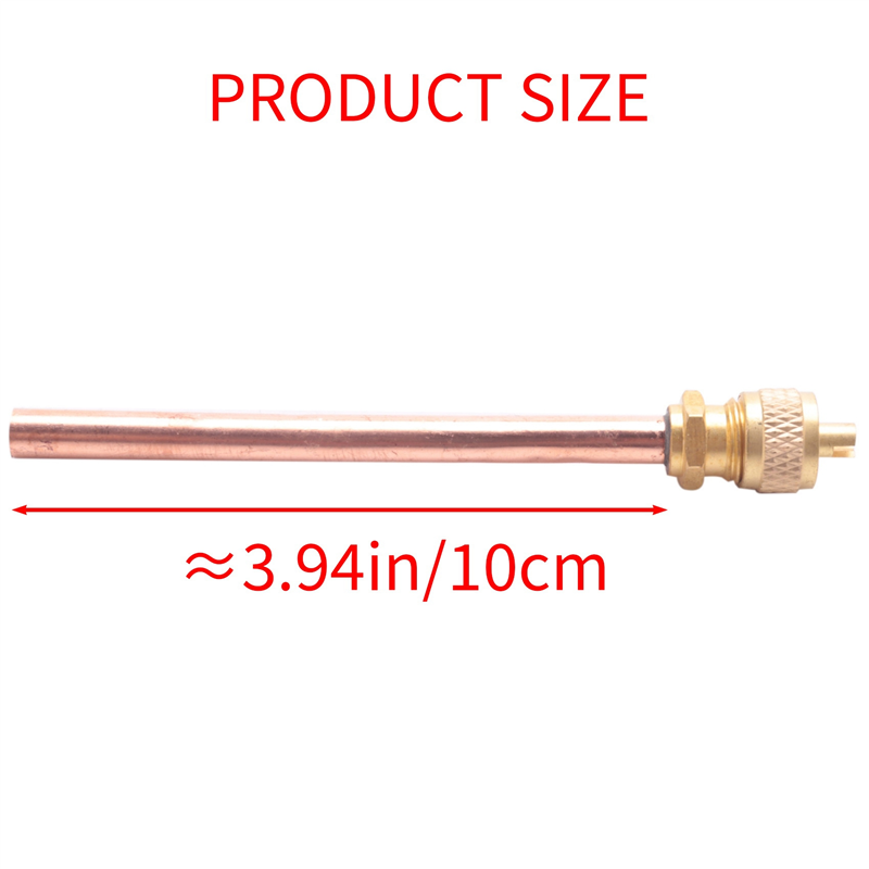 20 Valve 1/4 inch SAE x 1/4 inch OD x 4 inch stem Core AC Refrigeration