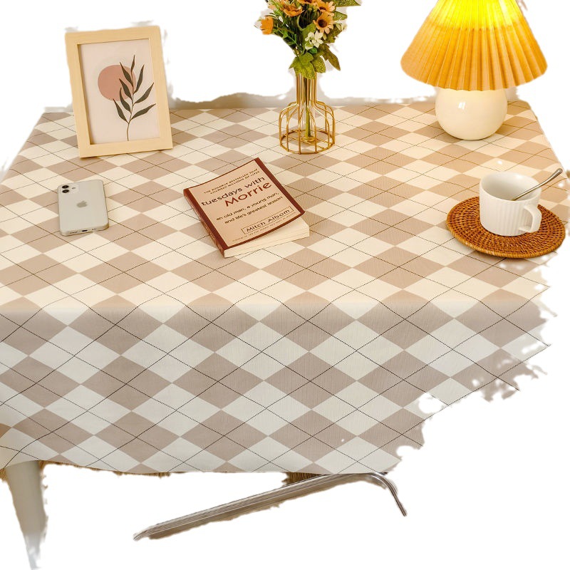Cream style tablecloth, student dormitory study desk cloth, high-grade photo decoration cloth, French coffee table cloth, ins Japanese. 