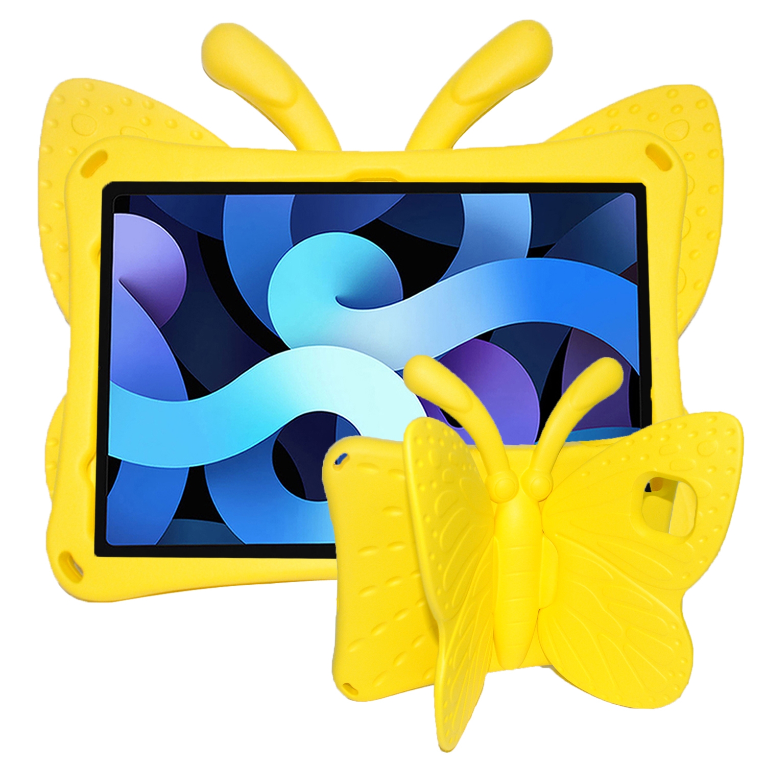 (New)For Huawei MatePad T 10s 10.1 / T10 9.7 Butterfly Bracket Style EVA Children Falling Proof Cover Protective Case