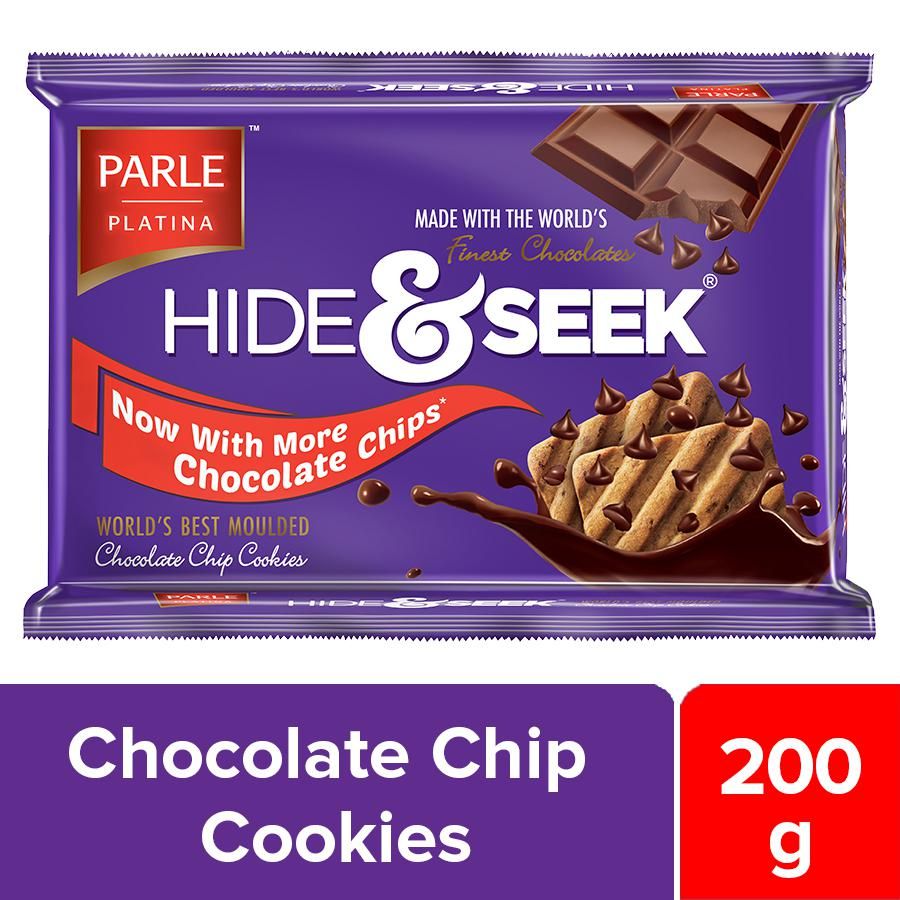 Parle Hide And Seek Chocolate Chip Cookies - 200g. 