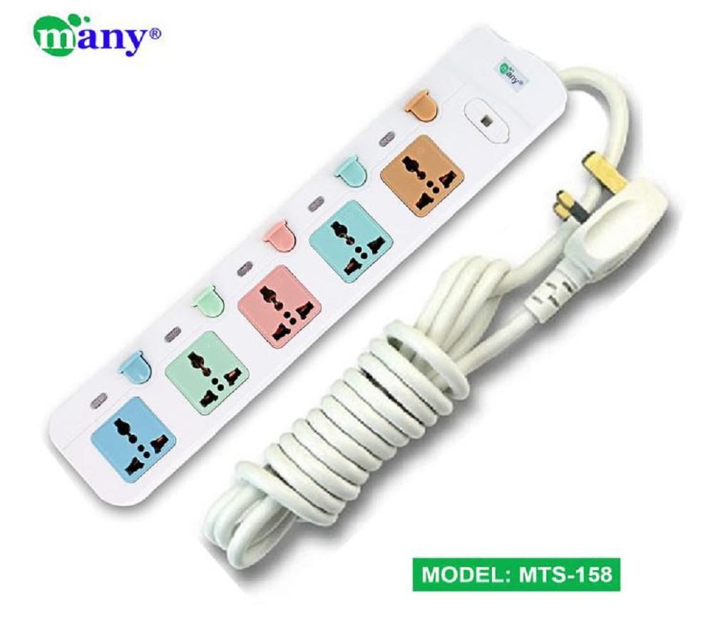 Multiplug Many Business Class 3 Port Socket-158-3 Pin Plug/5 Miter Wire. 