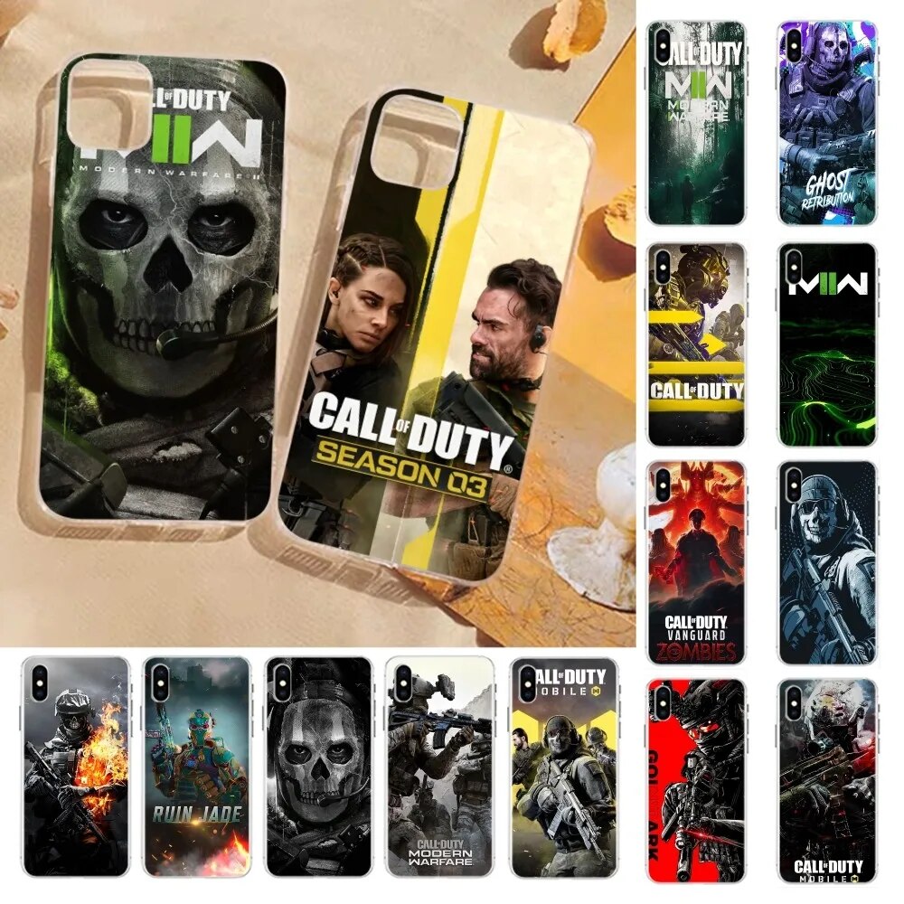 Call Of Duty Phone Case For IPhone 15 8 7 6 6S Plus X SE 2020 XR XS 14 11 12 13 Mini Pro Max Mobile Case