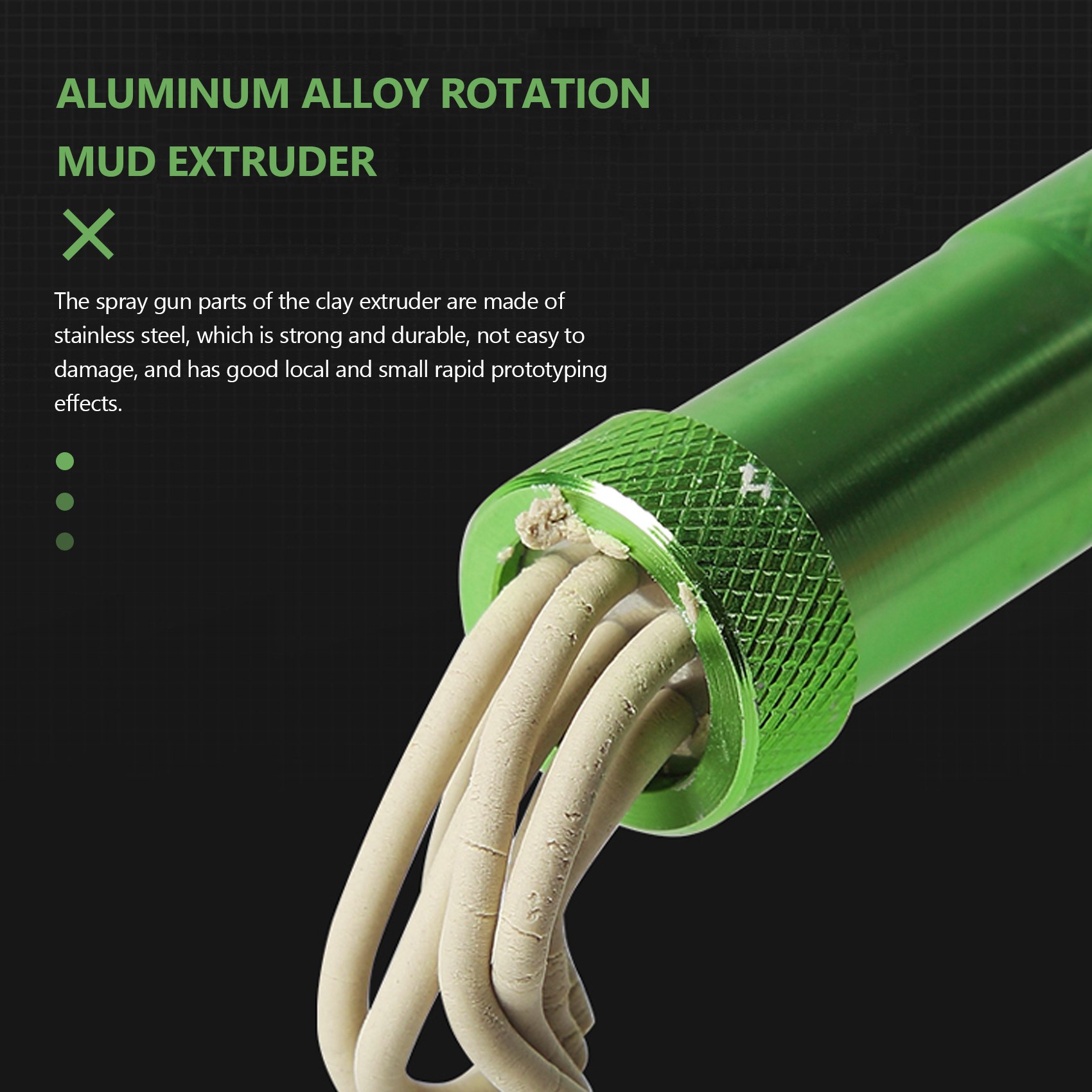 Clay Extruder-Polymer Clay Extruder, Aluminum Alloy Clay Extruder