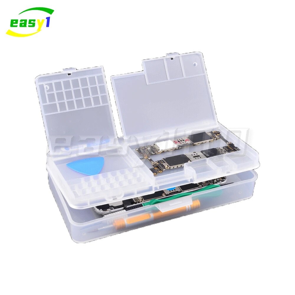SUNSHINE SS-001A Multi-Functional Mobile Phone Repair Storage Box for IC Parts Smartphone Opening Tools Collector