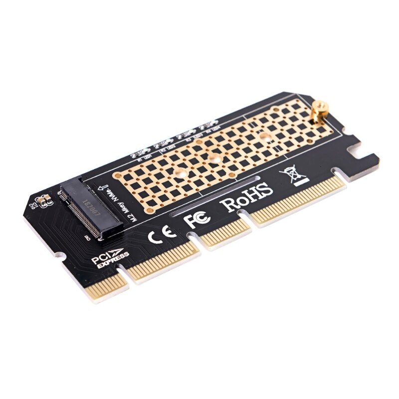 M.2 SSD Adapter Card for M.2 NVME SSD to PCIE Adapter, with LED Indicator Lamp for Windows, Mac Linux OS. 