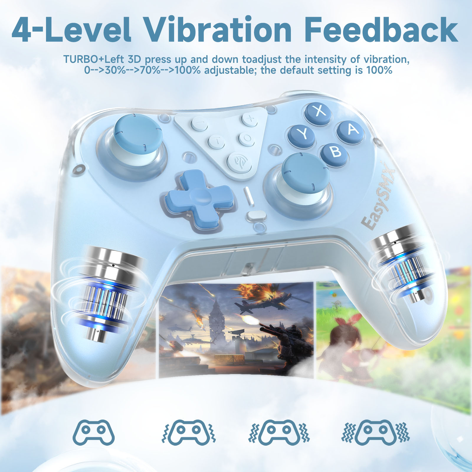EasySMX T39 Pro Wireless Switch Controller Compatible with Nintendo Switch, PC, Steam Deck, NFC Gamepad, Hall Joystick. 