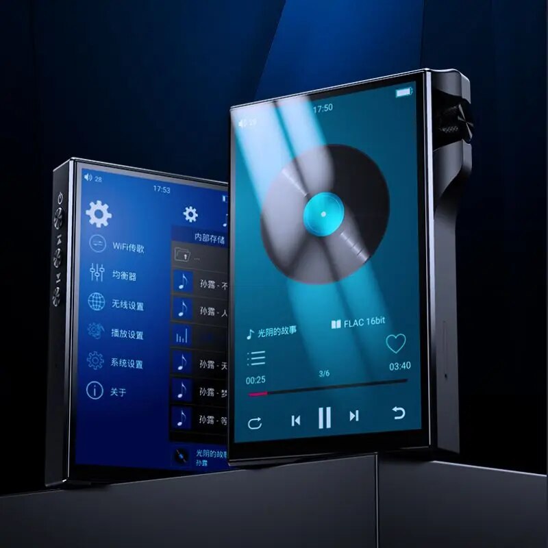 Original Q8 HiFi Player, Yophoon Lossless MP3 Bluetooth Music Player 4 Inch Touch Screen DSD256 24Bit 192kHz. 