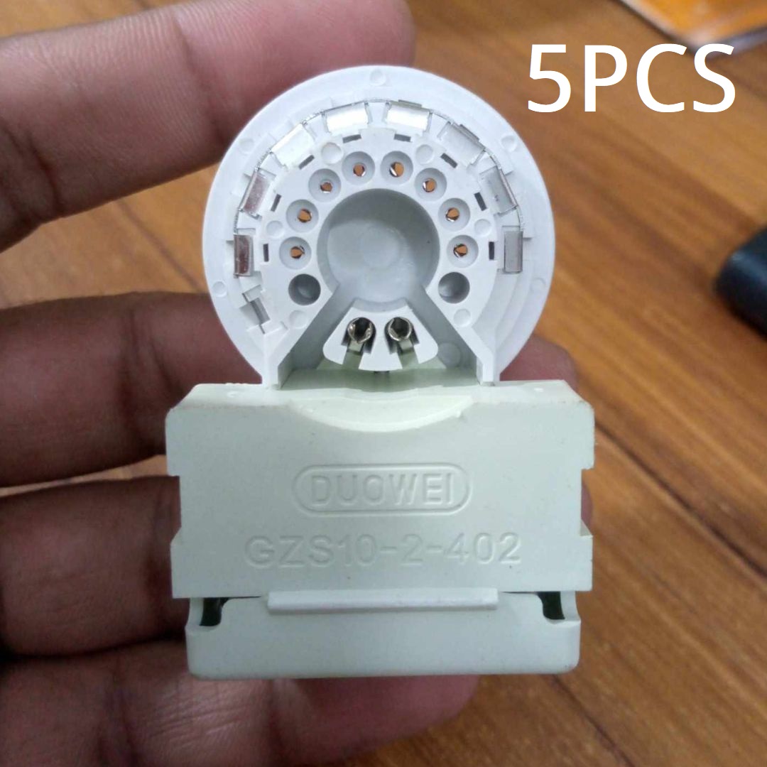 5Pcs - GZS10-2-402 Monitors Color TV PCB Mount 8 Pins Twin Focus CRT Socket