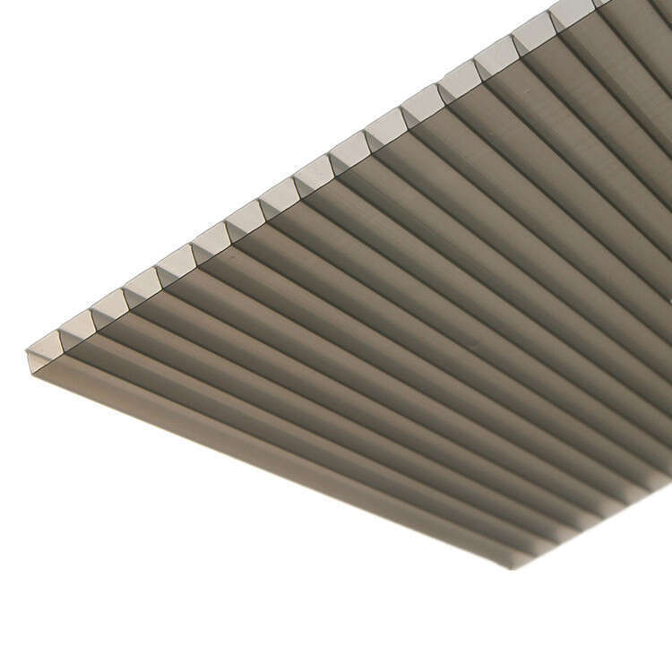 Double layer transparent hollow PC polycarbonate daylighting board greenhouse rain canopy sunlight board. 