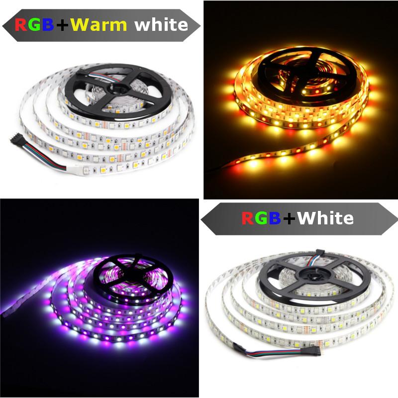 5M RGBW RGBWW SMD 5050 LED Strip Light Tape 12V RGB - RGB#Cool White. 