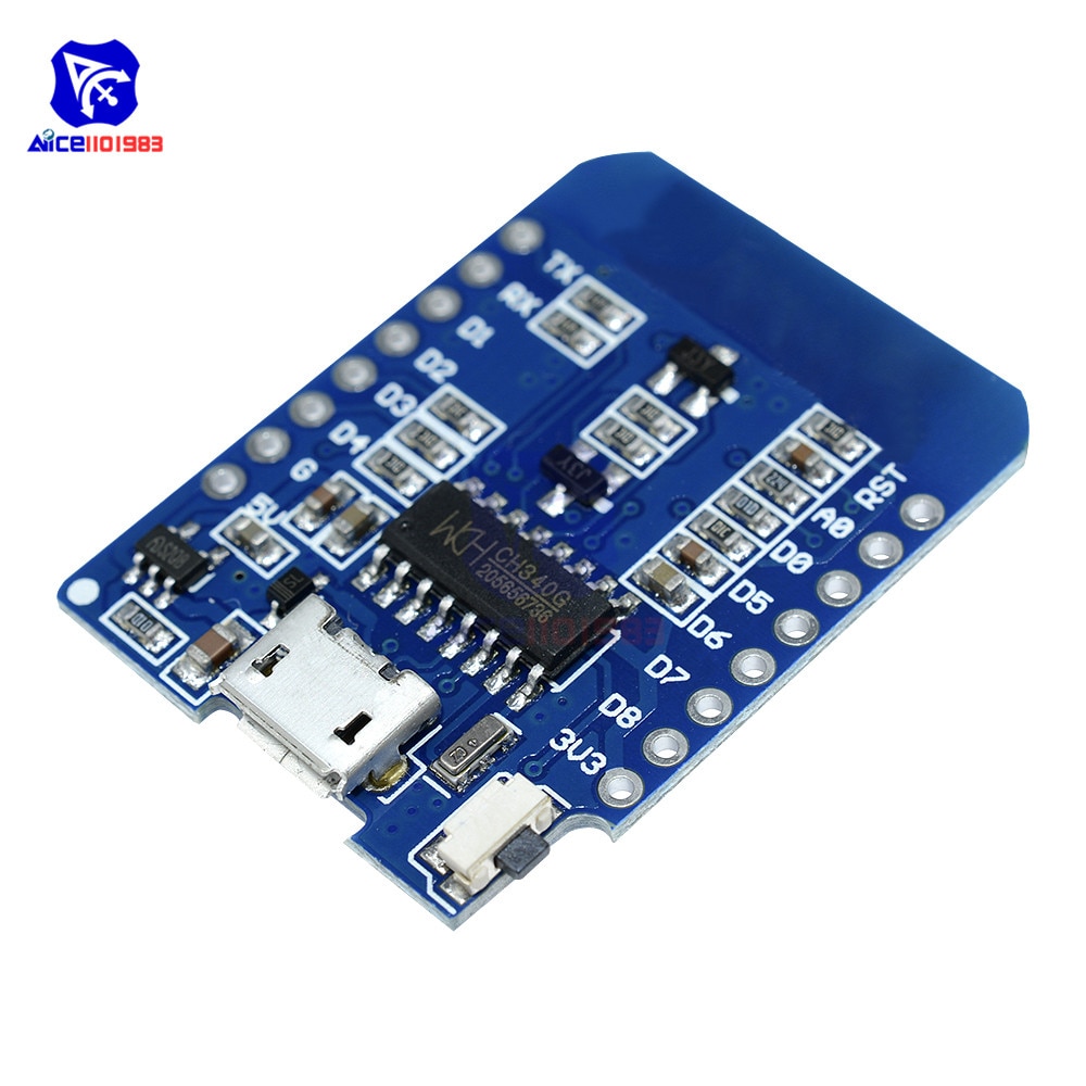 【happy one】ESP8266 ESP-12 ESP-12F CH340G CH340 Micro USB Arduino WeMos D1 Mini WIFI Development Board D1 Mini NodeMCU IOT 3.3V. 