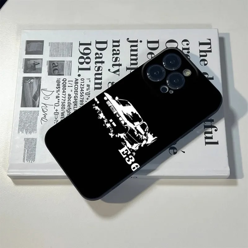 M3 E36 Power Maglietta Camiseta Oldtimer Car Dtm Phone Case for Iphone 14 12 11 13 15 Pro Max X XR 14 15 8 7 Plus Phone Covers. 
