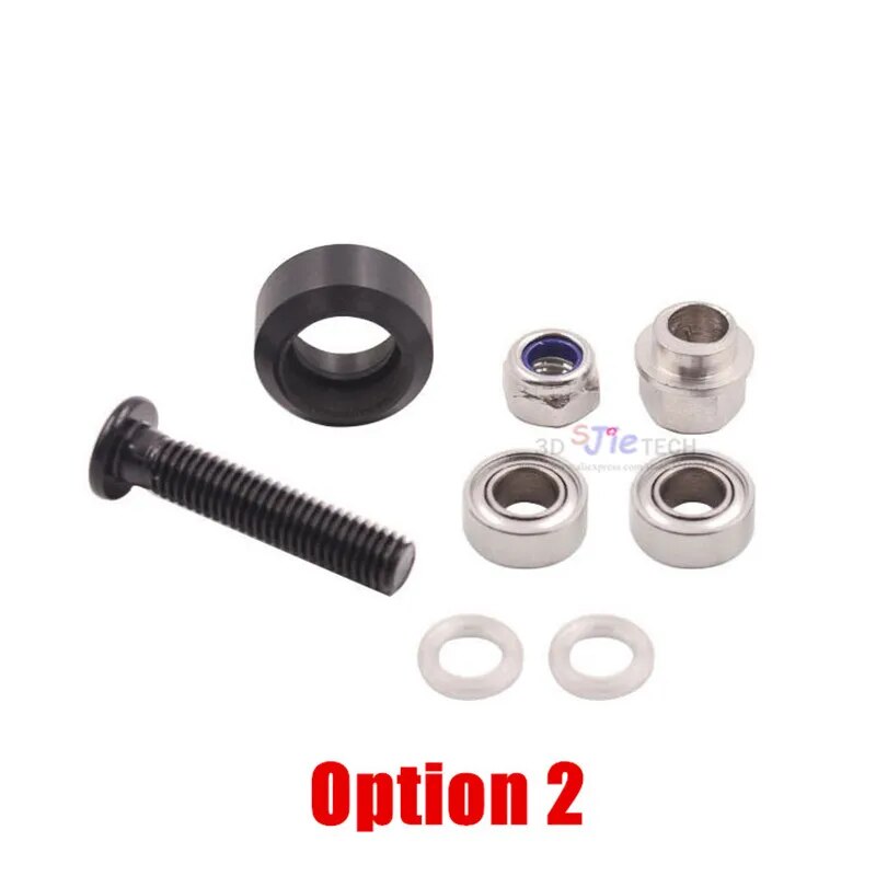 1 set Openbuilds Xtreme Mini V Wheel kit color black / clear for V-slot linear rail/C-Beam Rail/3D printer parts. 
