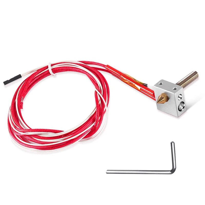 DIY Hotend Kit Nozzle MK8 Extruder Throat Heater 1.75mm/0.4mm Extruder Heater Block For Raprep i3 Anet A2 A8 3D Printer Parts. 
