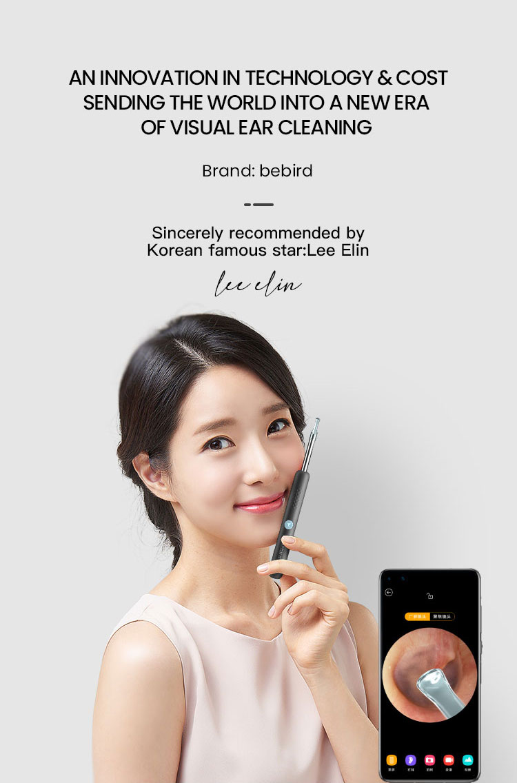 【VisioN Shop】Bebird R1 Cordless Visual Ear Wax Removal Tool With 1080P Camera,Wireless Otoscope,Earwax Cleaner Kit App Control For Healthcare. 