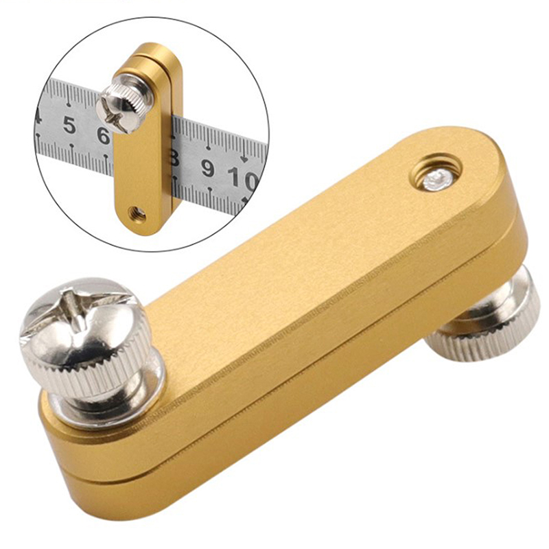 Steel Ruler Positioning Block Woodworking Scribe Drawing Mark Line Gauge Sunlight Mall. 
