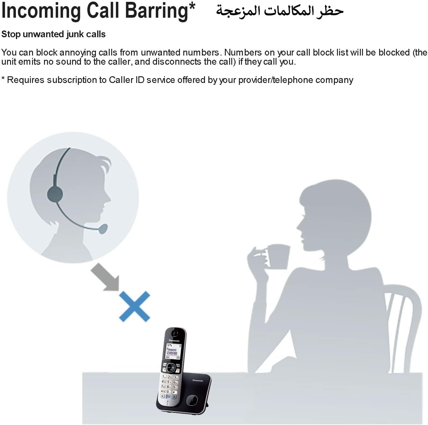 Panasonic KX-TG6811 Digital 1.9 GHz Cordless Phone. 