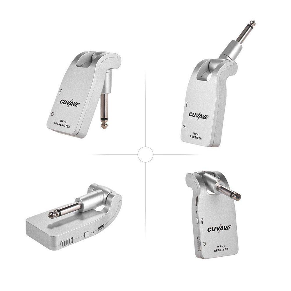 Wireless Guitar Transmitter Receiver 2.4G Built-in Rechargeable Lithium Battery 30M Transmission Range for Electric Guitar. 