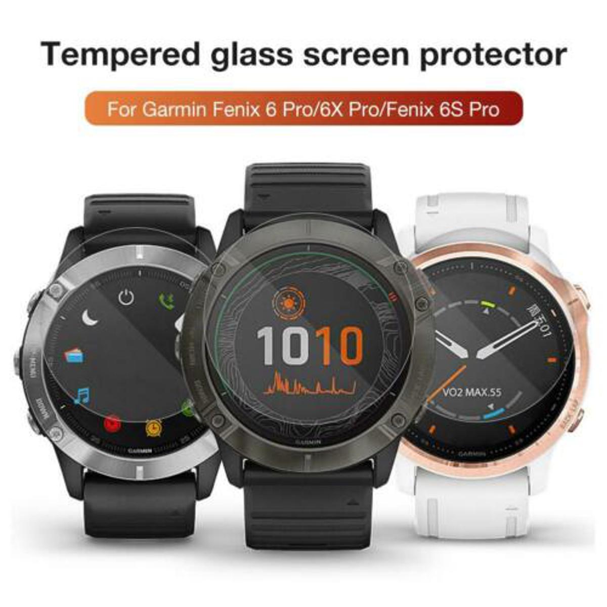 For Garmin Fenix 6 6Pro Sapphire Tempered Glass Screen Protector