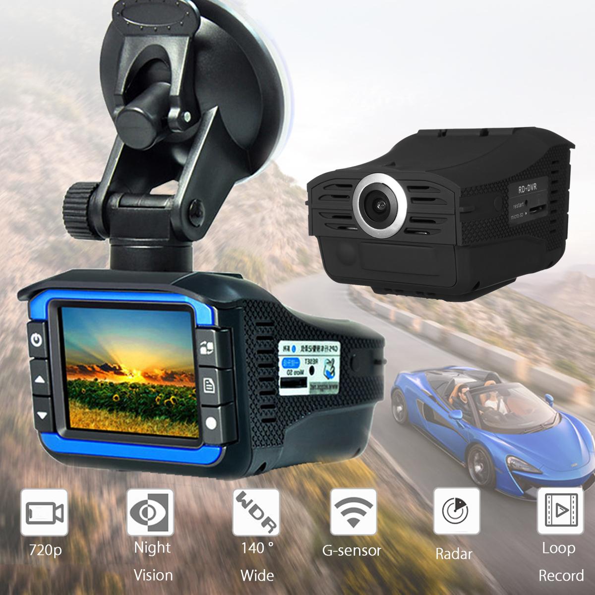2in1 HD Car Hidden DVR Camera Recorder Radar Laser Speed Detector Dash Cam Gifts