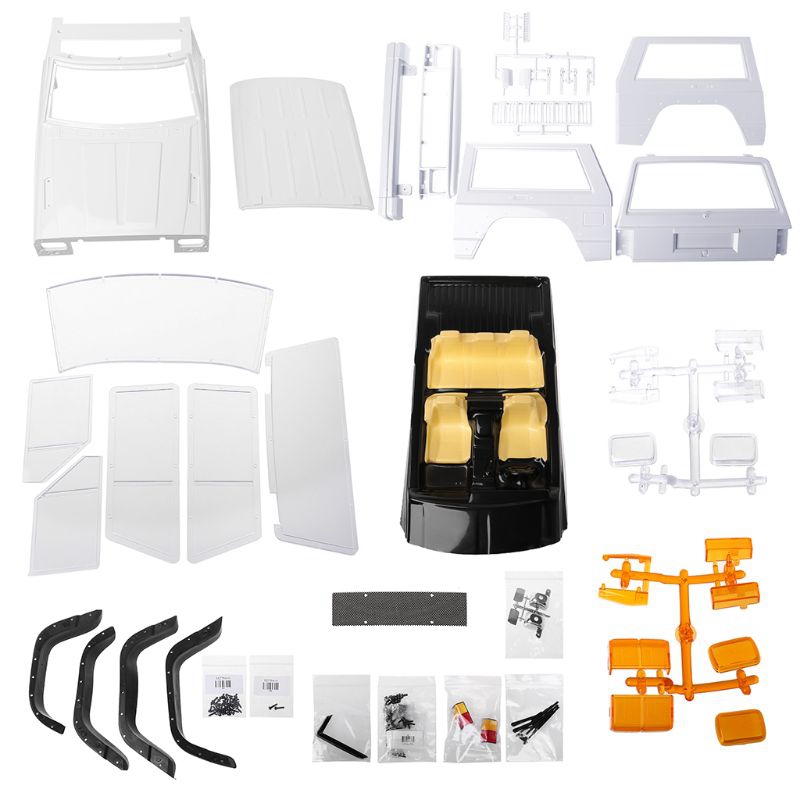 Hard Plastic 12.3Inch 313mm Wheelbase Cherokee Body Shell for 1/10 RC Crawler Car Axial SCX10 & SCX10 II 90046 90047. 