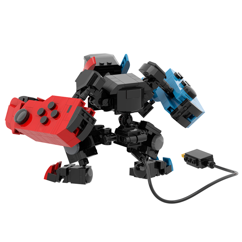 BuildMoc Switch Imp Creative Transform Mecha Building Block Set Colorful Humanoid Robot Model Brick Toys Christmas Birthday Gift Luhuai CVC. 