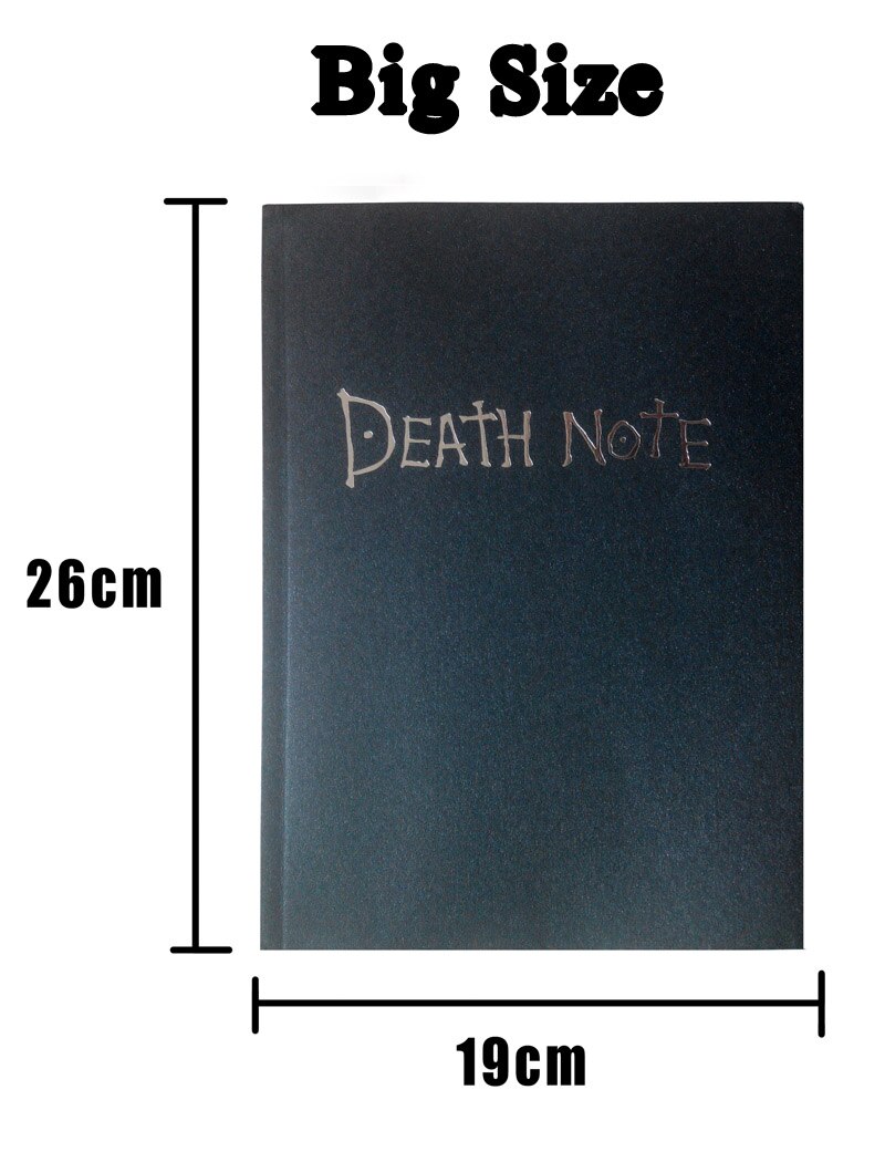 【happy one】Creative Stationery Big Size 26x19cm Death Note Notebook Book Japan Anime Note book Travel diary 208(null). 