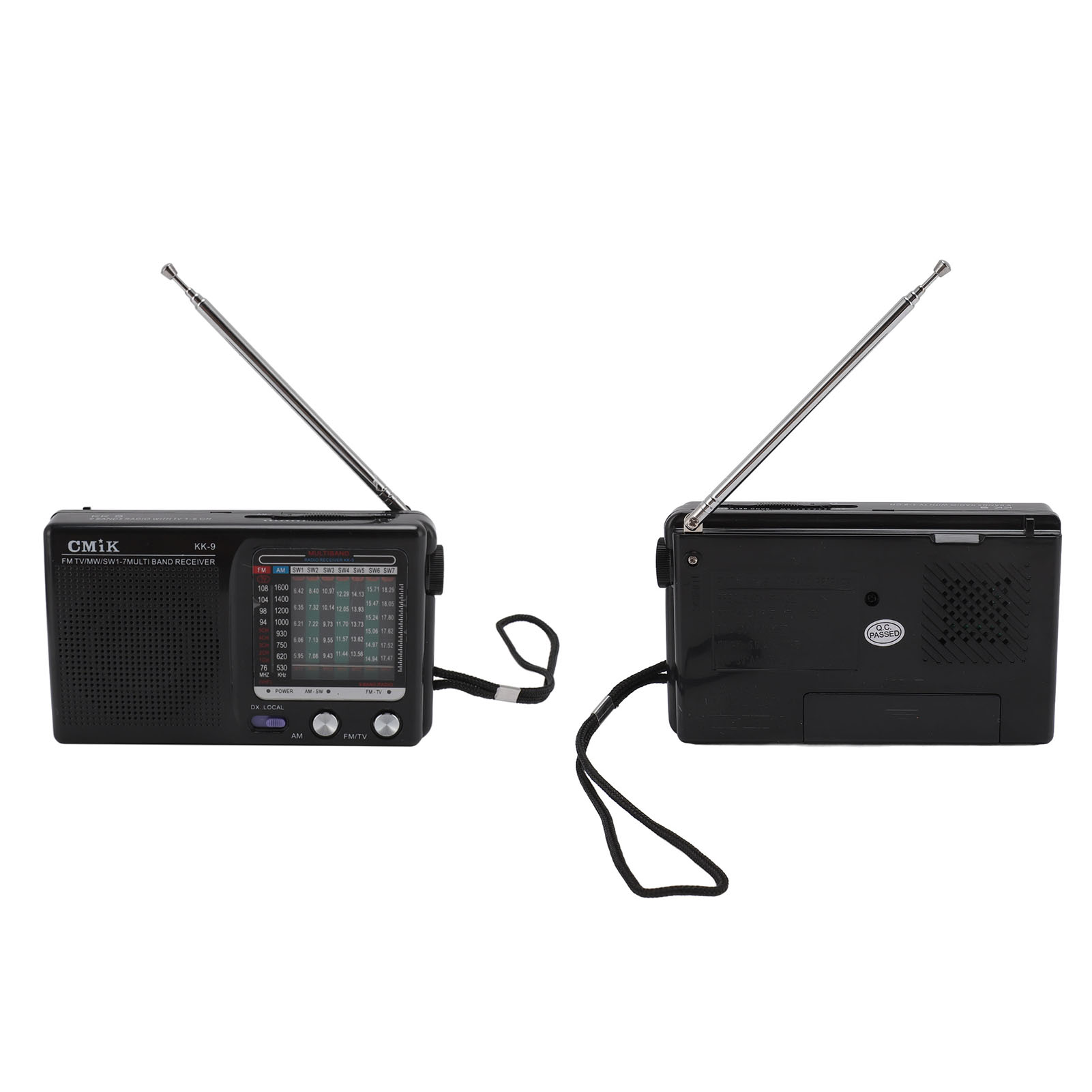 Portable Multi Band Radio FM MW SW Multifunction Built in Bluetooth Chip Portable Mini Elderly Emergency Radio with Antenna. 