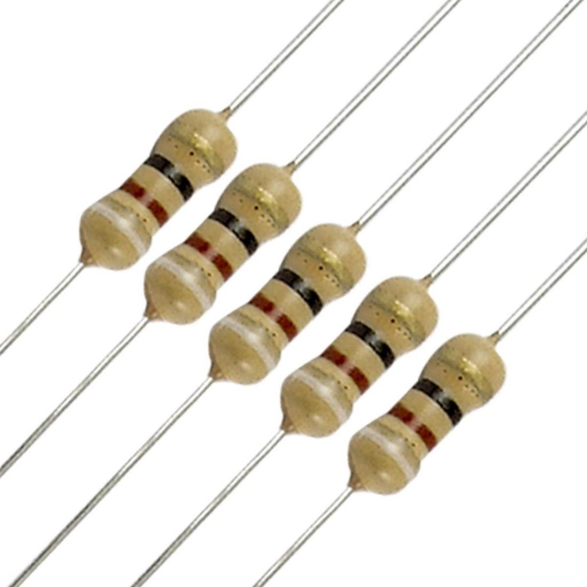 50Pcs- 2K Resistor 2K Ohm Carbon Film Resistor 2K 1/4W Resistance 0.25 Watt 5% Tolerance Fixed Resistor 2K Ohm Resistor 2Pin Leads