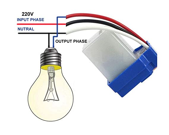Auto On/Off Light Switch Photo Control Sensor. 