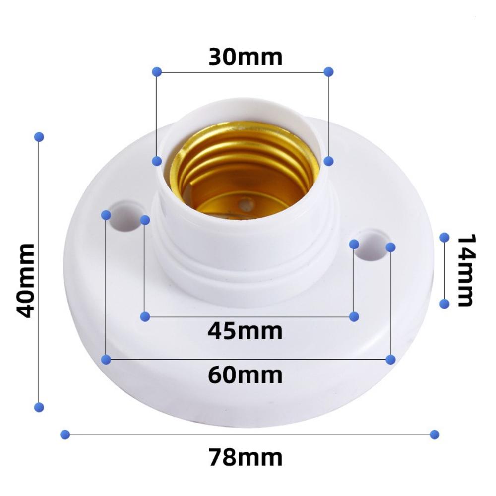 Light Bulb E27 Light Bulb Fixing Base Cap Pendant Lamp E27 Light Bulb Socket Fixing Round Lamp Base Holder for Light Bulb. 
