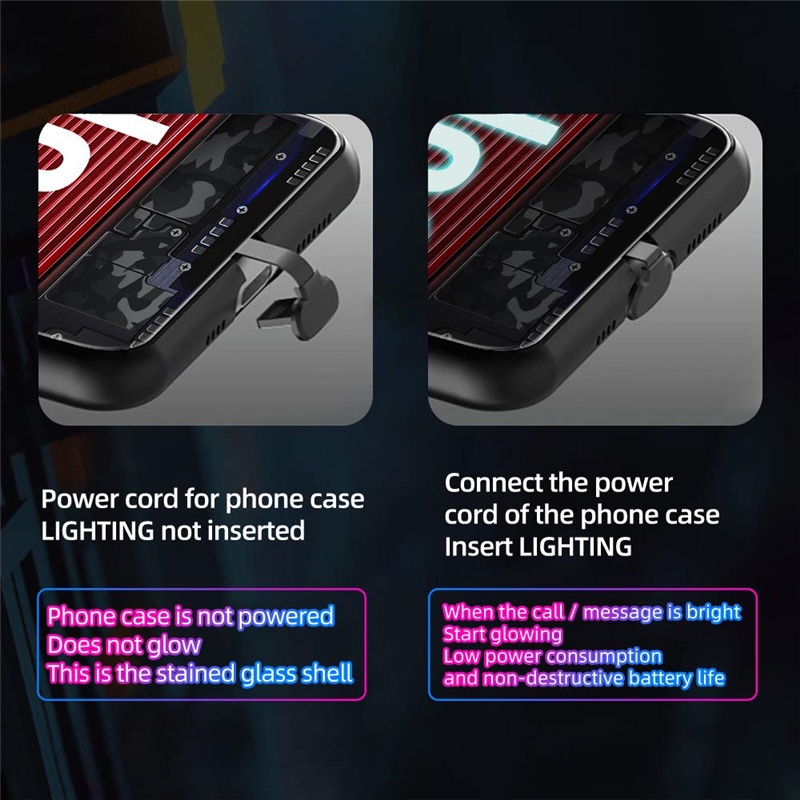 LED Lighting Phone Case for IPhone 12 13 14 Pro Max 11 X XR XS 7 8 Plus SE 2020 Flash Up Luminous Cases Case. 
