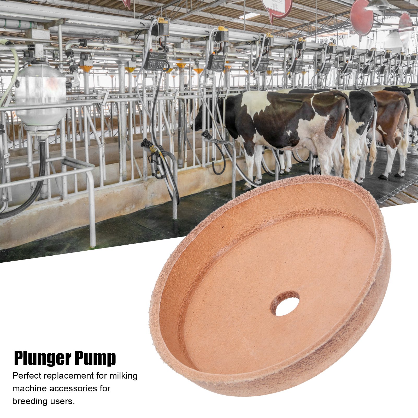 Faux Leather Plunger Pump High Pressure Resistant Milker Piston Milking Machine Spare Parts. 