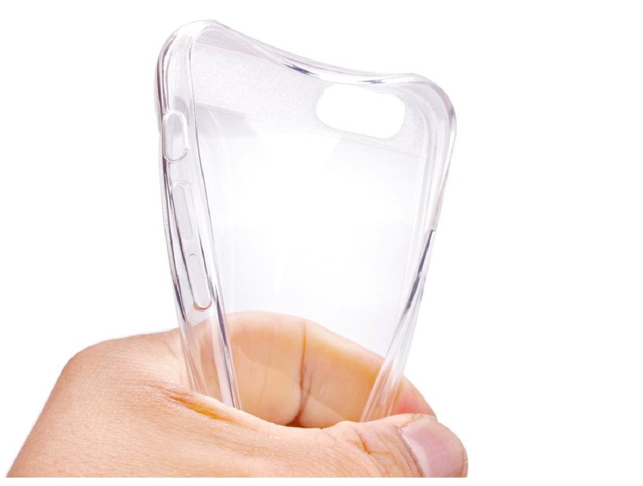 Apple iPhone 5 Flexible Clear Transparent Soft TPU Back Case Cover. 
