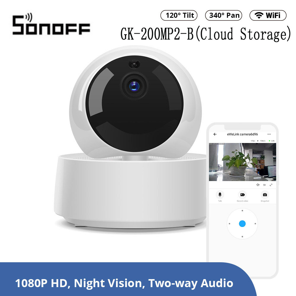 Sonoff GK-200MP2-B Smart HD Wireless WiFi APP Remote Control IP Security Camera