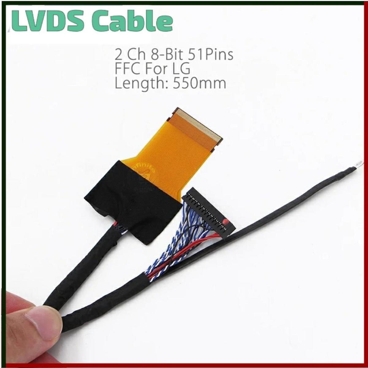 Lvds Cable 30 Pin, 1-ch 8-bit, For Lg Type Panel (left Supply)