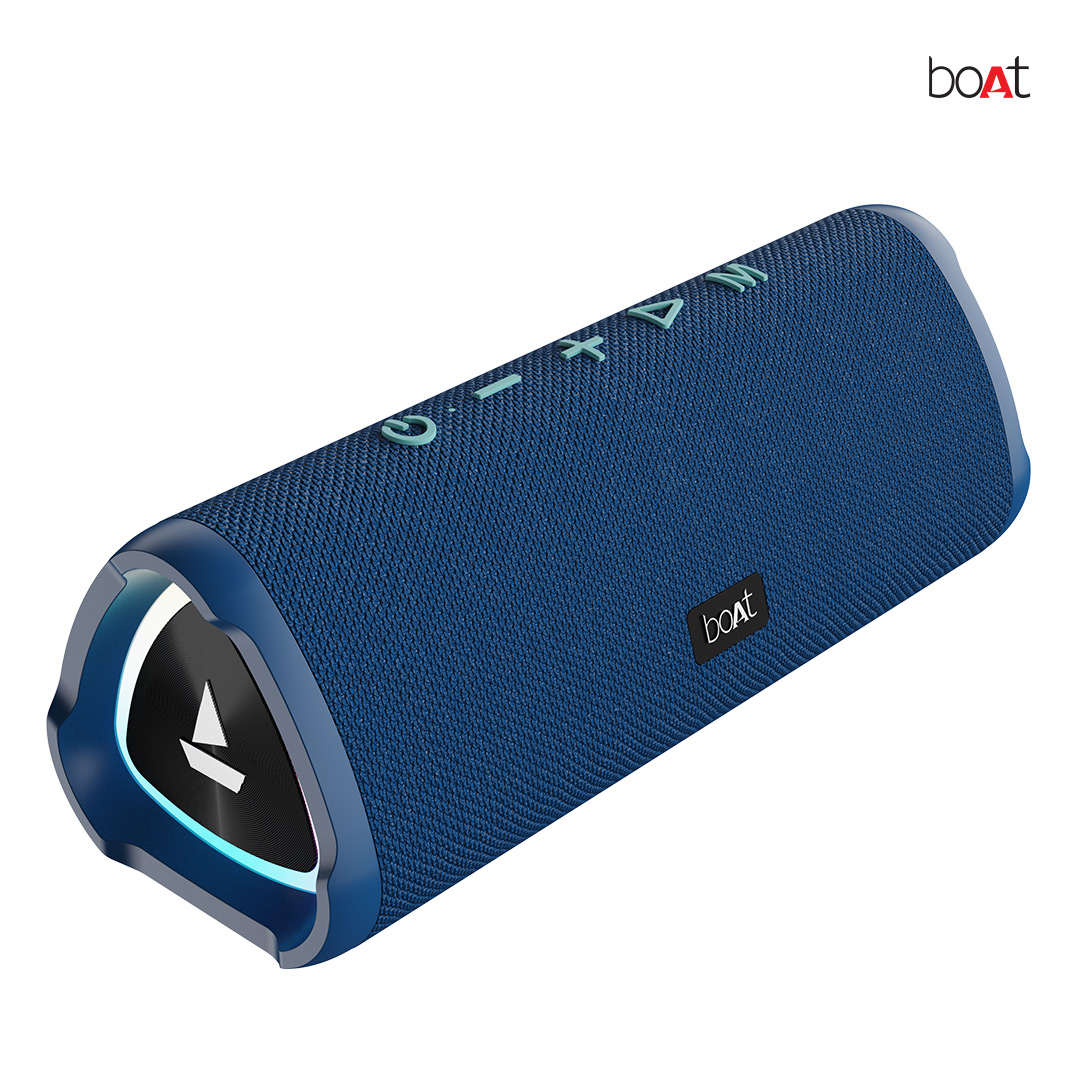 boAt Stone 750 Portable Bluetooth Speaker with 12W RMS Stereo Sound, RGB Lighting Effects, 12 Hours Playtime, Bluetooth 5.3, AUX and TF Card Support, IPX5 Water Resistance, Built-in Microphone.. 