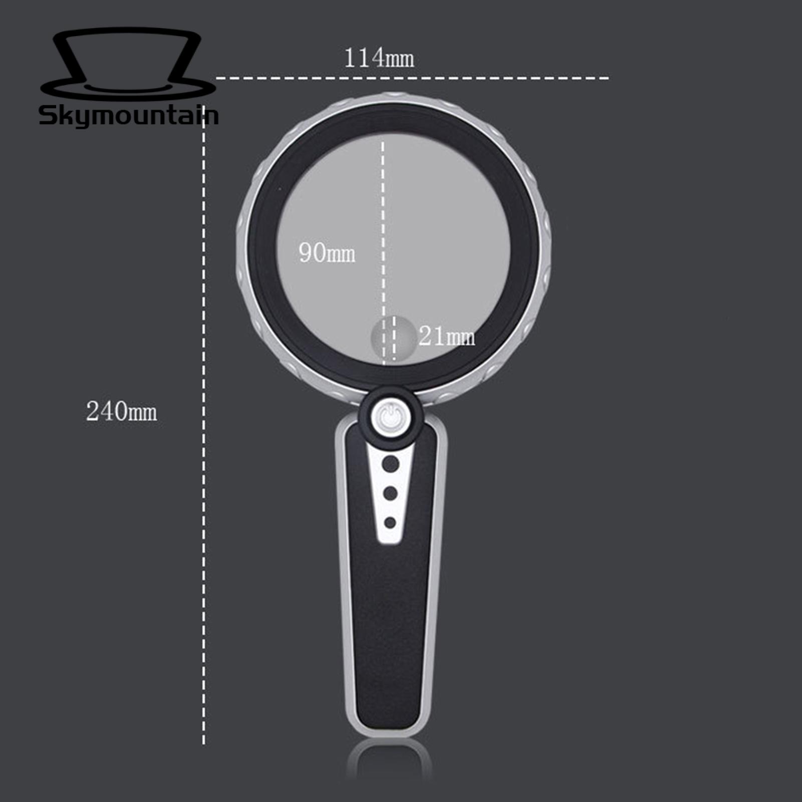 Handheld Magnifier 12 LED 10X Scientific Exploration LED Lighted Magnifier. 