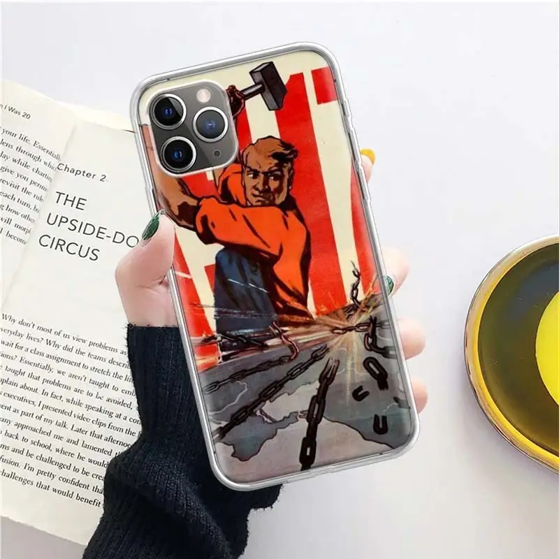 Russian Stalin Ussr Communism Silicon Call Phone Case For Apple iPhone 11 13 14 Pro Max 15 Ultra 12 Mini 7 Plus X XR XS SE Cover. 