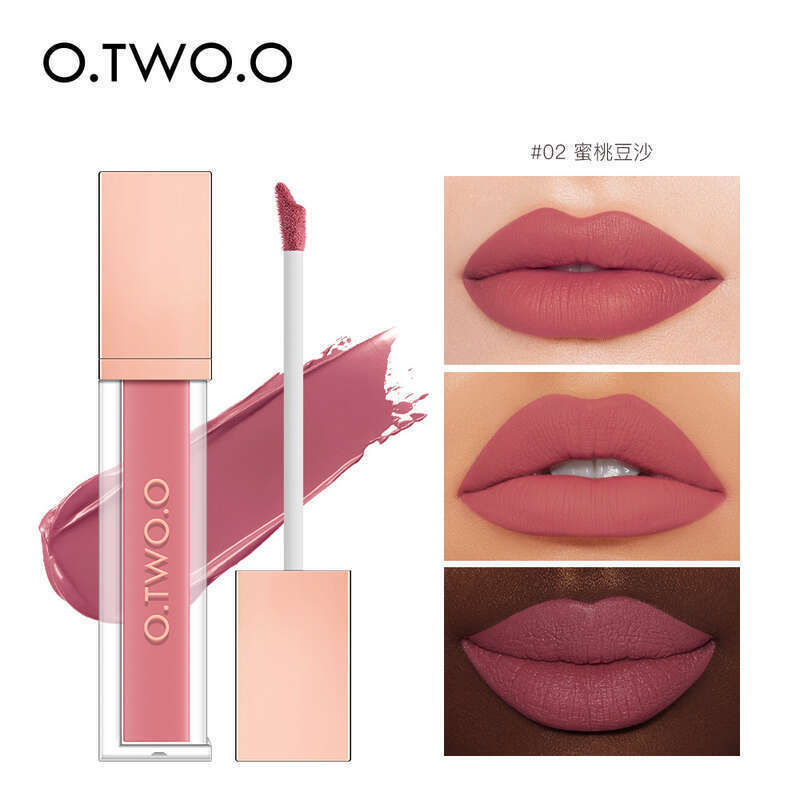 O. TWO O high energy dense fog 18 color non stick cup velvet matte lip gloss lipstick 1017. 