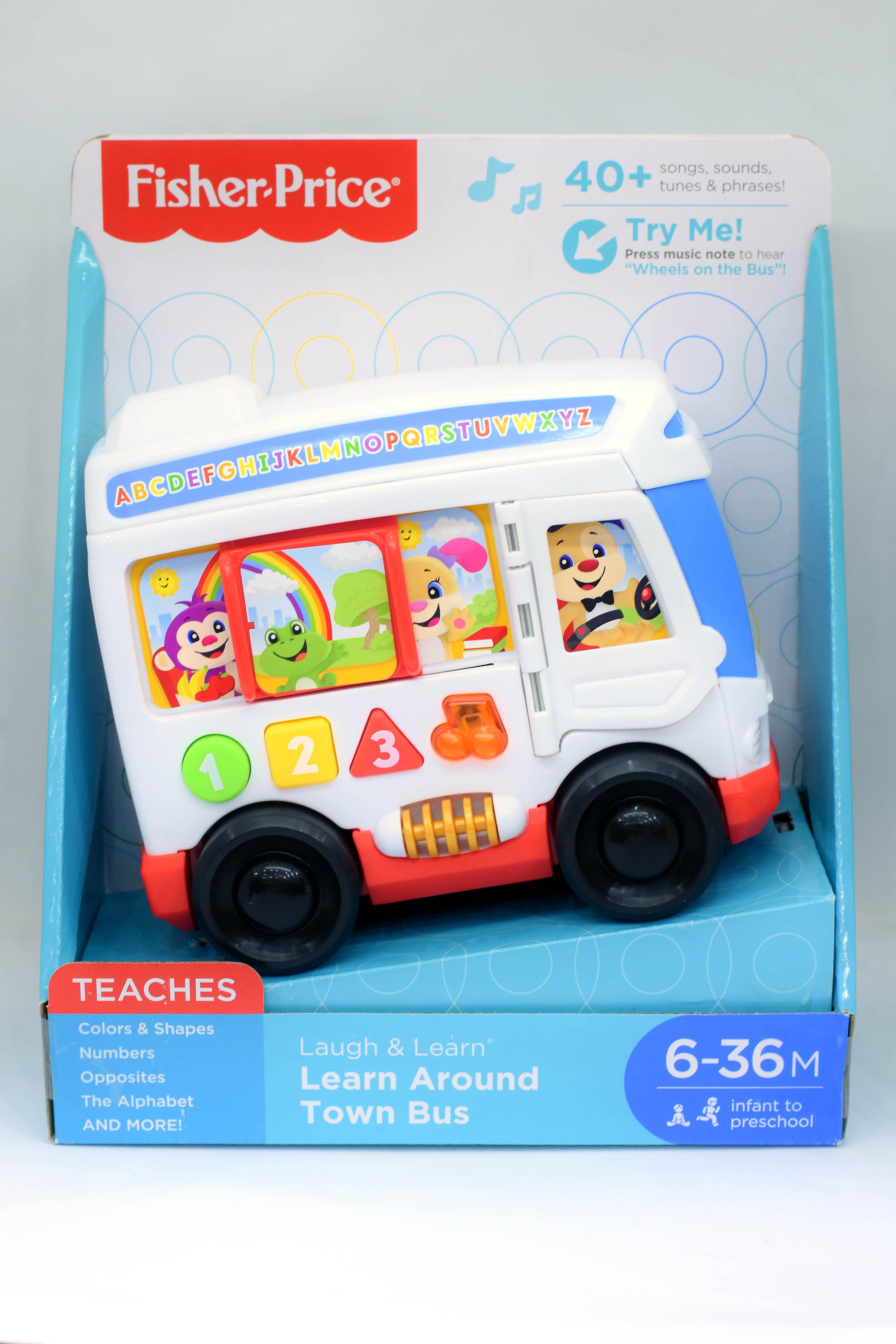 fisher price laugh and learn around town bus
