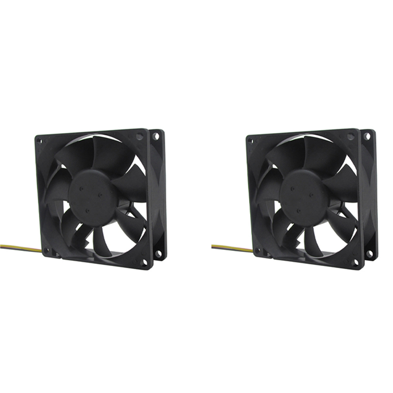 NAMUNY 2X 24V 80mm 8cm Cooling Fan 80X80X25 mm 8025 PC Computer Case Fan DIY Router GPU CPU Cooling Fan