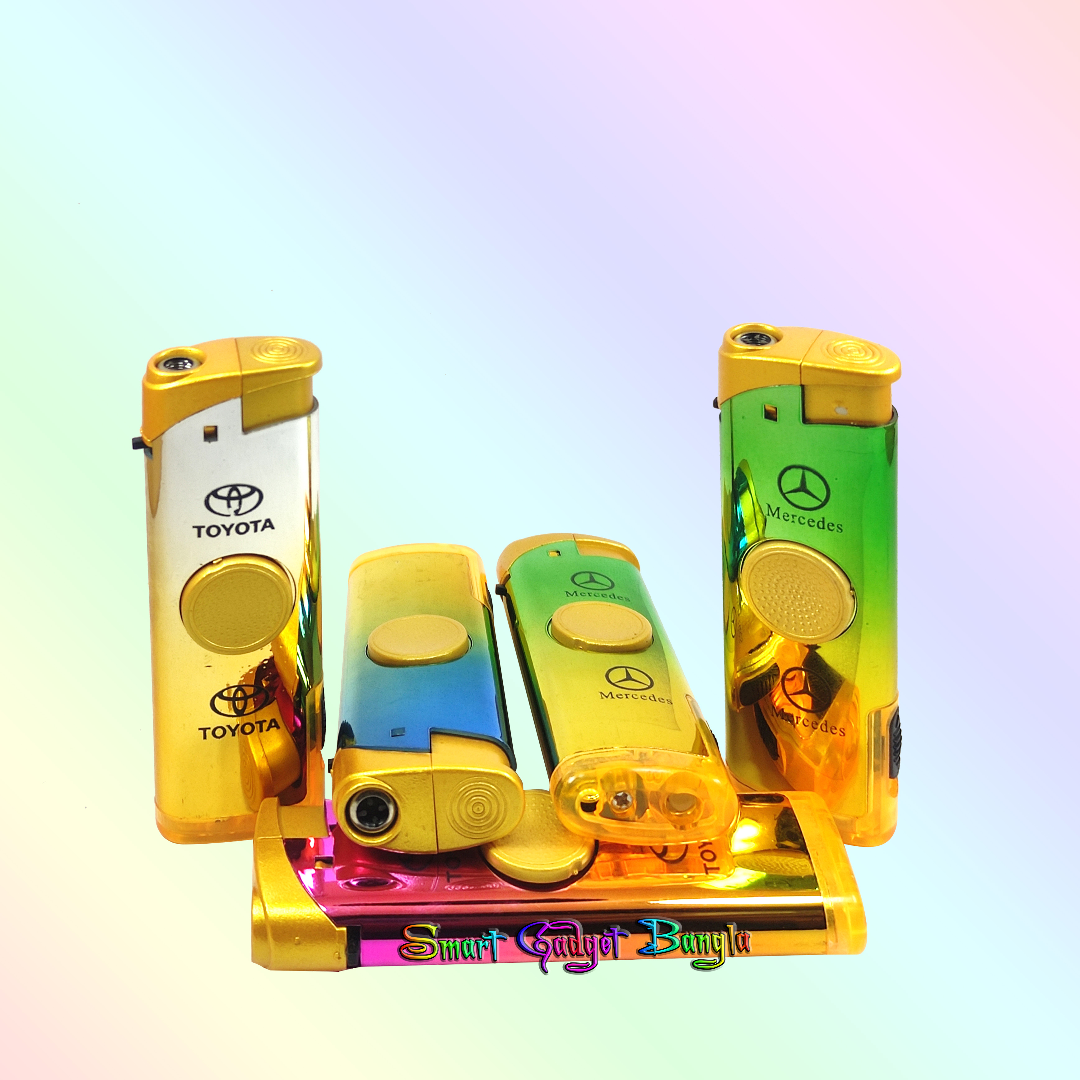 Spinner Gas Lighter 1 - PCS Multicolor Spin Lighter. 