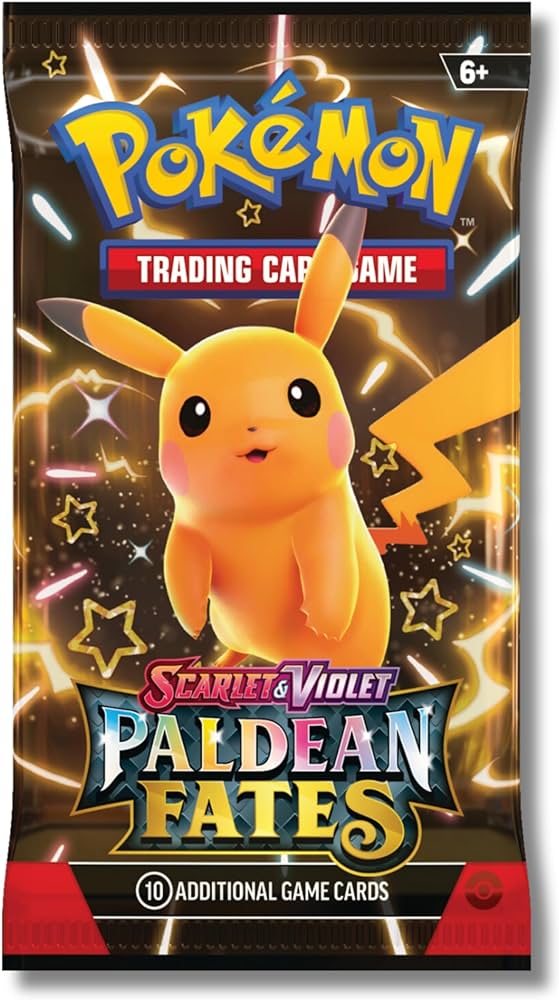 Pokemon TCG Trading Card Game Paldean Fates Set - 4 Packets 32 Cards. 
