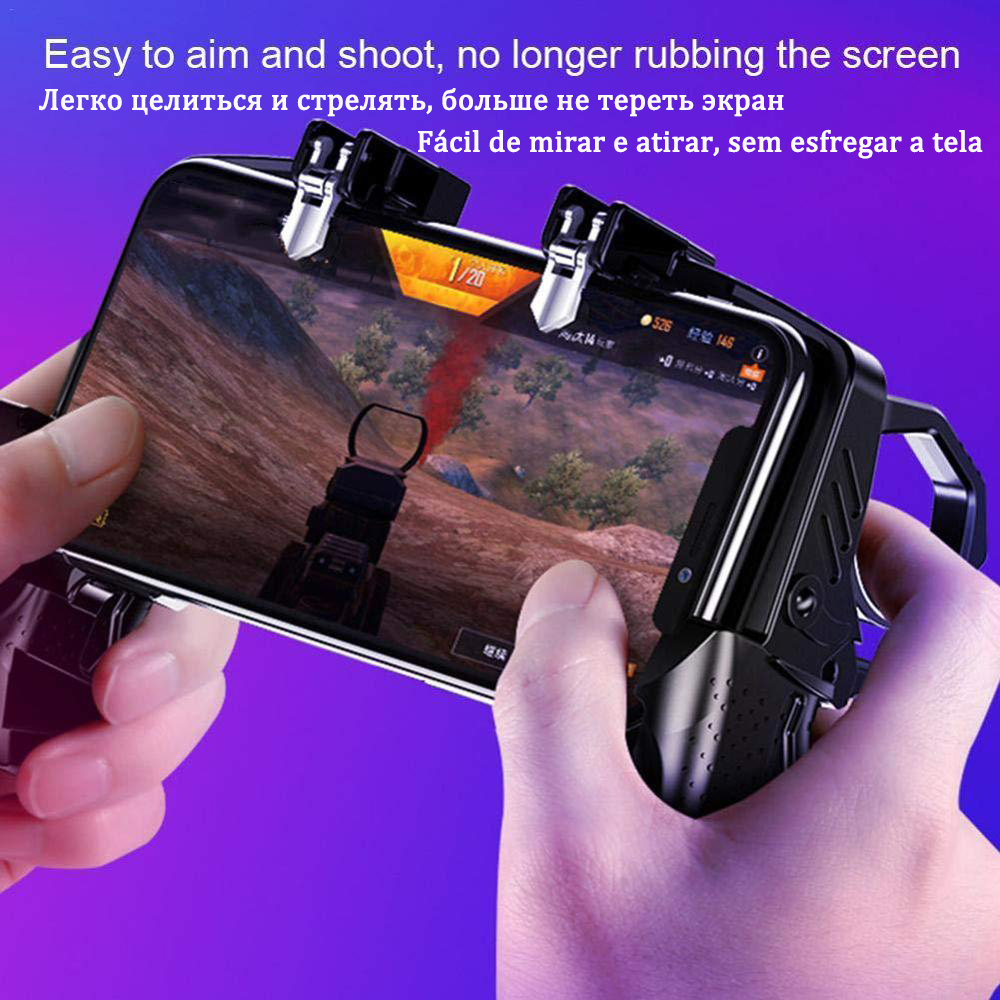 PUBG Controller Control for Phone Gamepad Joystick Android iPhone Trigger Free Fire Mobile Game Pad Pupg Hand Cellphone Gaming. 