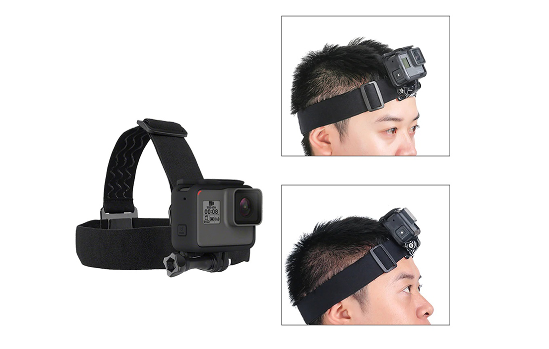 Telesin GP-HMS-T04 Adjustable Head Strap Harness Belt for Action Cameras  like GoPro Hero, SJCAM, DJI Osmo Action, Insta360, and other Action Cameras