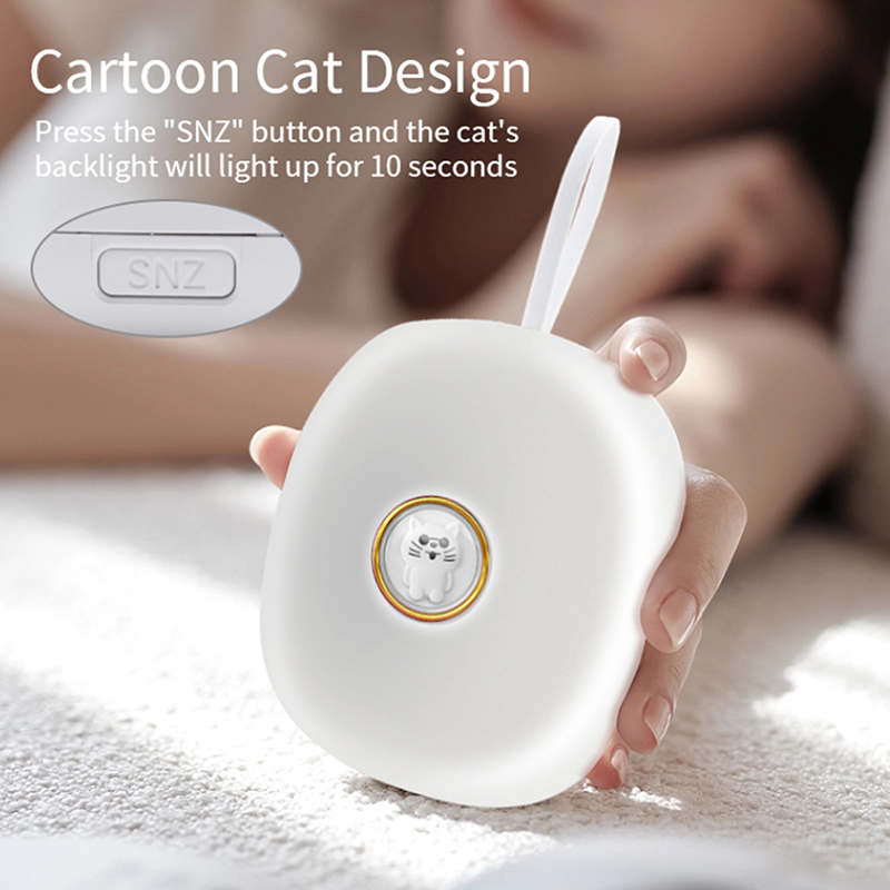 Multifunctional Vibrating Alarm Clock - Rechargeable Bed Shaker Under Pillow for Hearing Impaired, HOH, Auto Set Wireless Alarm