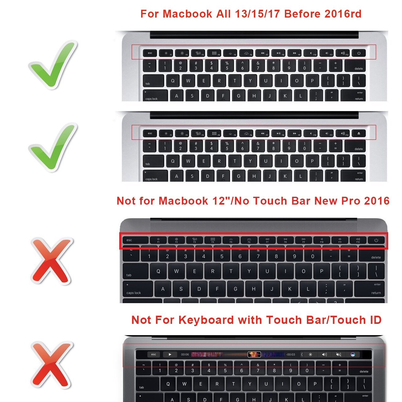 【happy one】Premiere Pro CC Shortcuts Function Silicone Keyboard Cover Keypad Skin For Macbook Air Pro 13 15 17. 