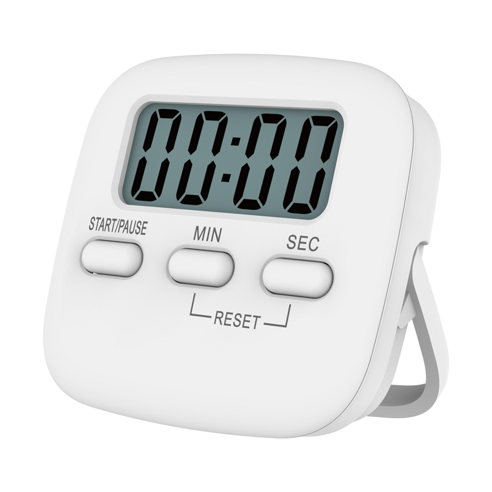 Portable Digital Kitchen Timer Magnetic Cooking Countdown Alarm with LCD Screen Stand for Study Sports Cooking Gaming Office. 