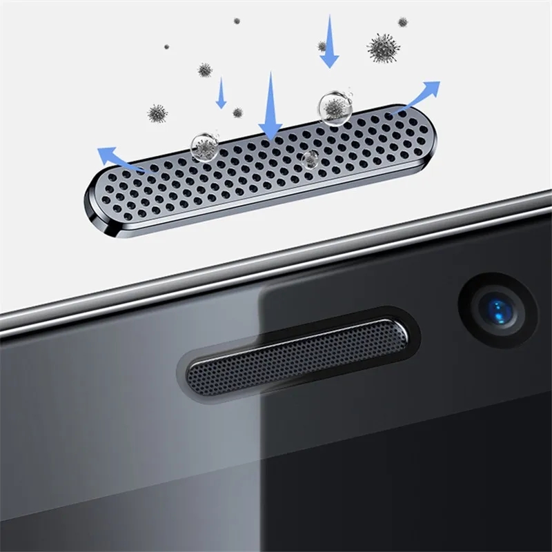 Dust Net Tempered Glass For iPhone 11 Pro / iPhone X No Black Border Screen Protector. 